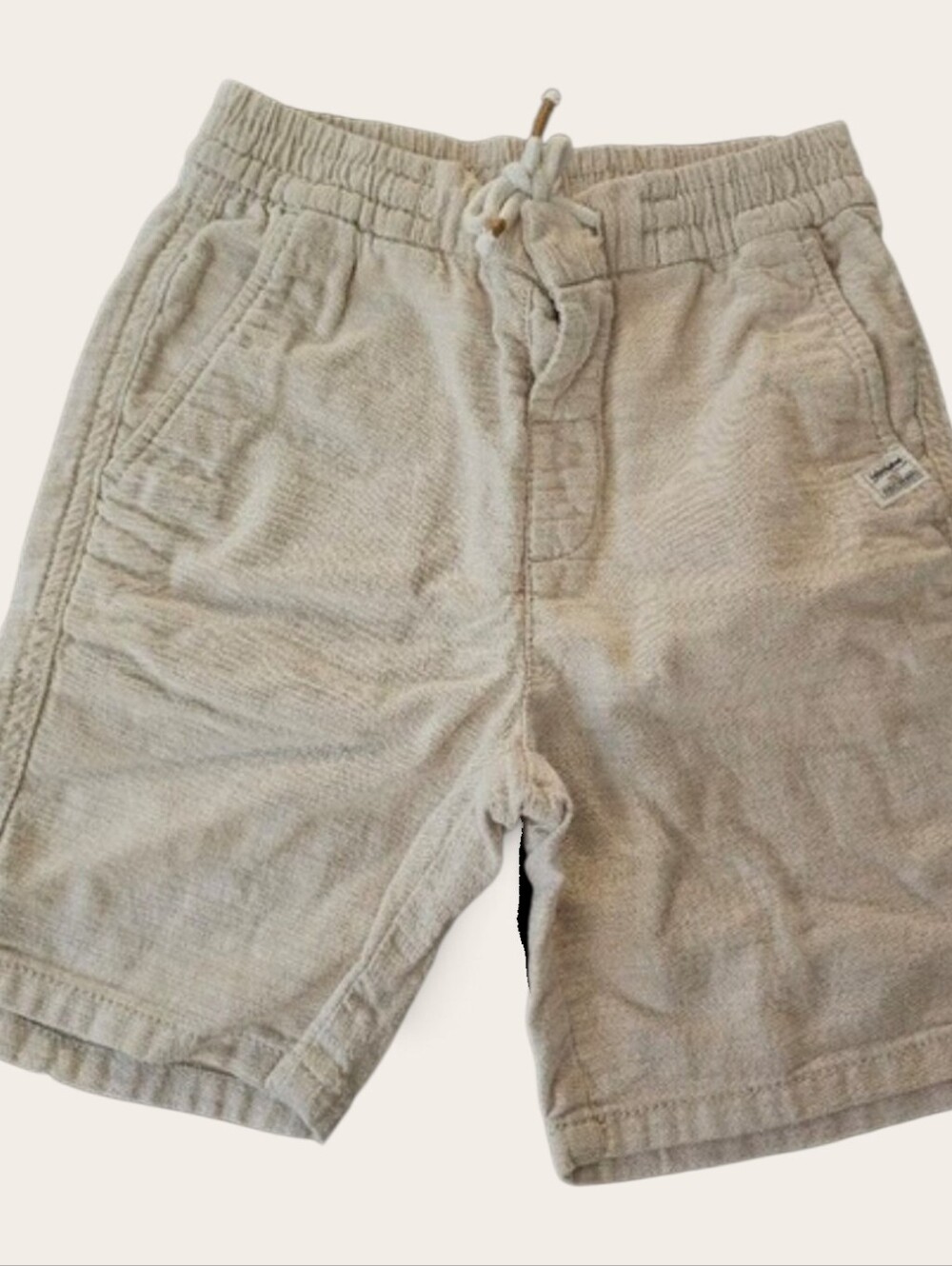 H&M Beige Pull-On Kids Shorts with Drawstring